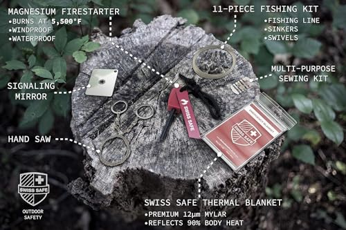 Swiss Safe 200 Pcs First Aid Kit for Camping, Travel - Image 6