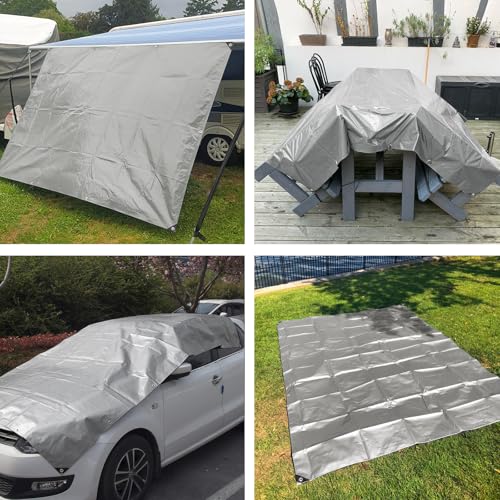 Tarps Heavy Duty Waterproof 10x12 FT,Sliver 12 Mil | Travel Essentials - Image 5