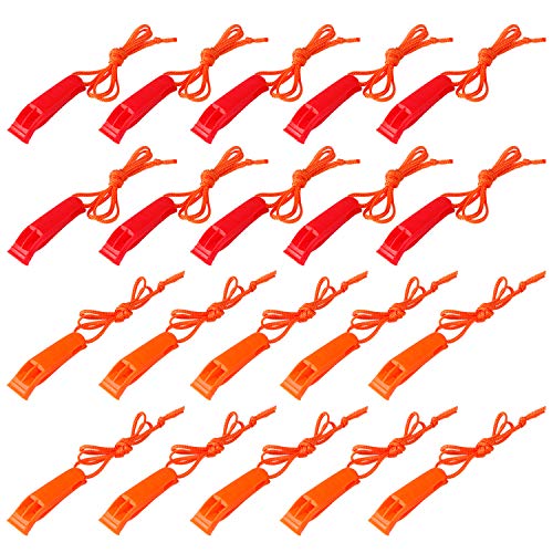 40 Pcs Emergency Safety Whistle Plastic Whistles Set - Image 2