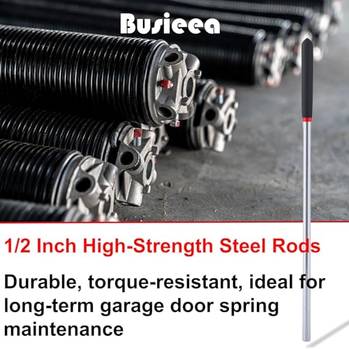 2 Pack 16 Inch Garage Winding Rods 0.5" Steel Torsion Spring - Image 5