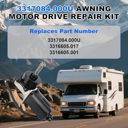 3317084.000U RV Awning Motor Drive Repair Kit Assembly | Home Repair - Image 4