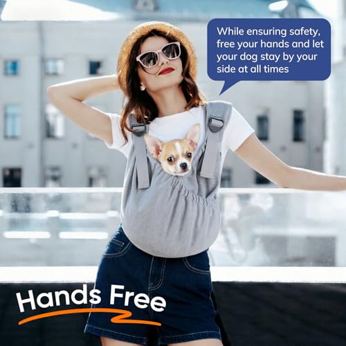 Supet Dog Sling Carrier for Pets, Adjustable Hands Free - Image 4