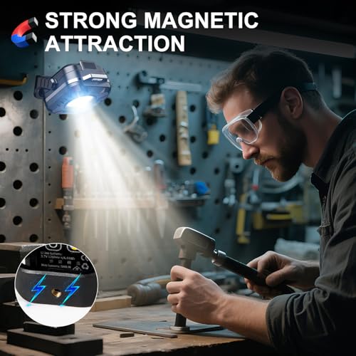 Magnetic Work Light Rechargeable, 500 Lumens Floodlight - Image 5