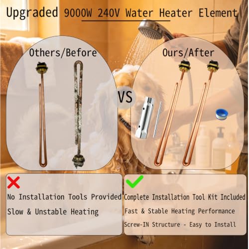 HE 90240 Copper Heating Element, 9KW 240V | Hand Tools - Image 7