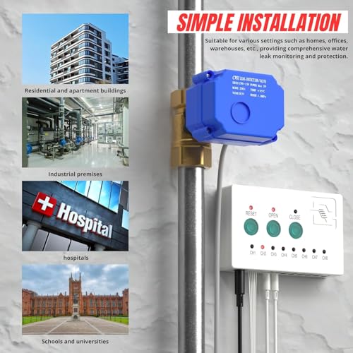 Water Leak Detector with 3/4” Brass Automatic Shut-Off Valve - Image 6