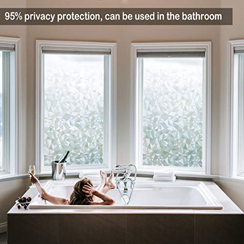 Window Privacy Film 3D No Glue Static Cling, Pure 17.7"x 78.7" - Image 7