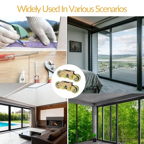 2 Pack Sliding Door Rollers, 1-1/4 Inch Patio Door Tandem Roller - Image 4