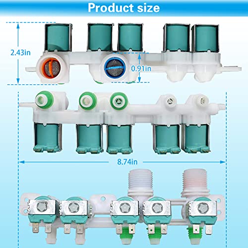 DC97-15459G Water Inlet Valve Assembly Fit for Samsung Washer - Image 3
