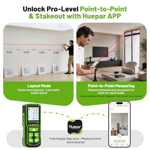 395FT Bluetooth Laser Measuring Tool with Angle Sensor - Image 4