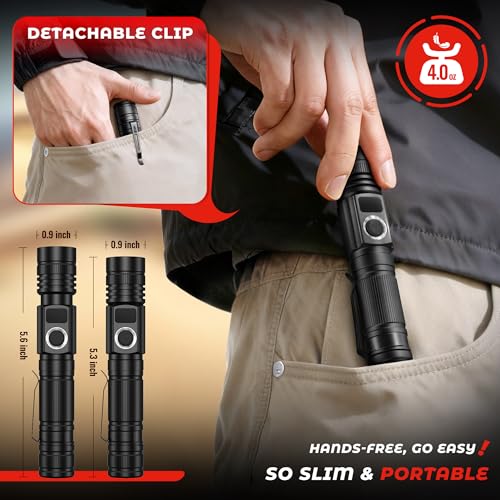 DARKBEAM 2800 High Lumens Flashlights with LED Power Display - Image 7