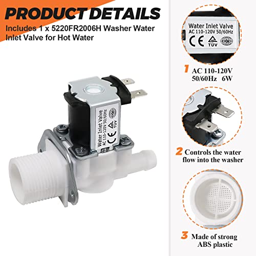 5220FR2006H Washer Inlet Valve replacement Kenmore, LG - Image 4