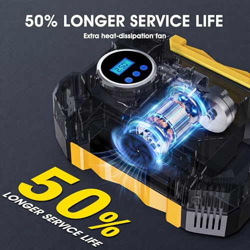 Digital Air Compressor for Car Auto Pump Portable Tire - Image 3
