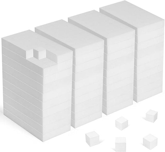 40PCS Melamine Sponge Magic Eraser Sponge in Bulk Small Cleaner Pads Melamine Pads for Dishes Cleaning Eraser for Kitchen, Bathroom, Toilet - 16x8x2cm (32 Small Pieces of Each Pack)
