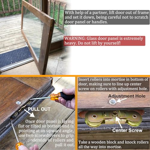 Andersen Patio Sliding Door Tandem Roller Assembly - Image 5