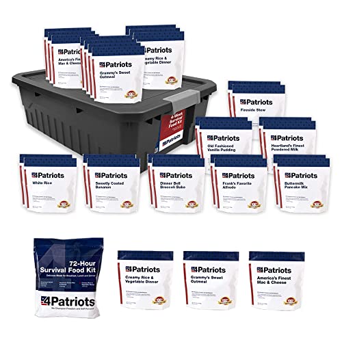 4Patriots 4-Week Kit + 72-Hour Kit Survival Food Bundle - Image 1