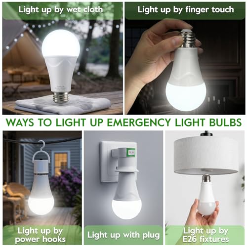 Rechargeable Light Bulbs, 9W Battery Operated Light Bulbs - Image 3