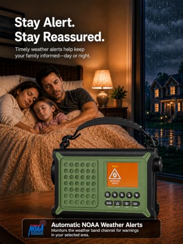 S.A.M.E. NOAA Weather Radio with 12000mAh Battery & 2.4" Color - Image 5