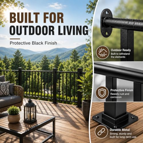 Porch and Deck Railing, 4ft x 36in H Railing with Screws - Image 7