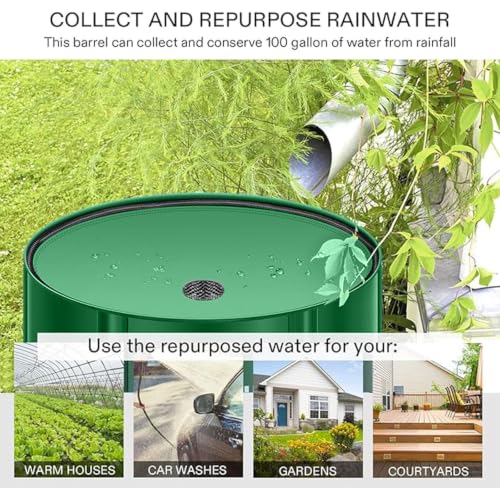 200 Gallon Collapsible Rain Barrel, Foldable Outdoor Water - Image 5