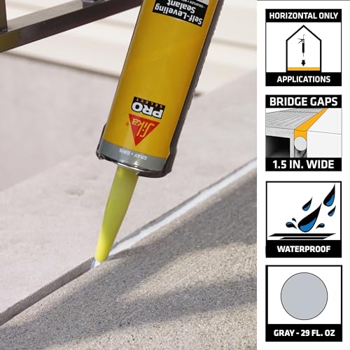 SIKA Sikaflex Self-Leveling Concrete Joint Sealant, Gray - Image 4