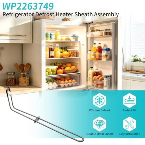 WP2263749 Refrigerator Defrost Heater Element for Whirlpool & - Image 3