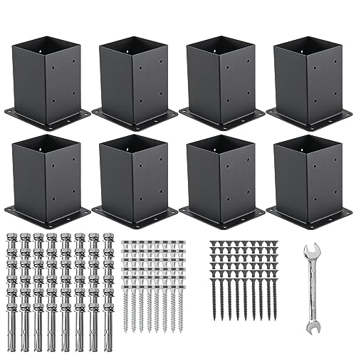 4x4 Post Base 8 Pcs, (Inner Size 3.6x3.6) Post Anchors - Image 2