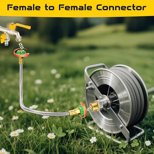 3FT Short Garden Hose Female to Female – Stainless Steel - Image 6