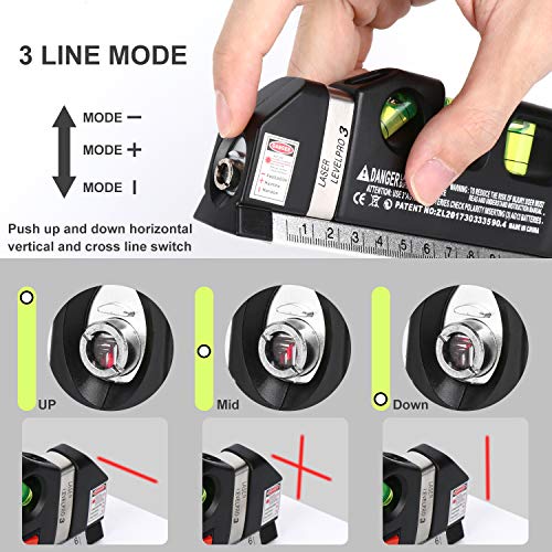 Laser Level Line Tool, Multipurpose Laser Level Kit - Image 4