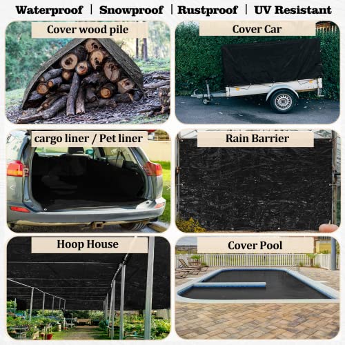UCINNOVATE Heavy Duty 14Mil Waterproof Poly Tarp 6.5x10FT - Image 7