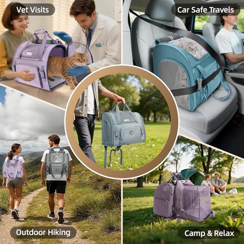 Lollimeow Cat Backpack Carrier, Large Expandable Pet | Pet Essentials - Image 6