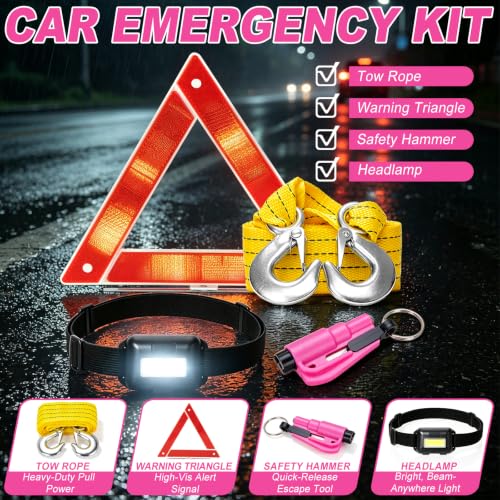 Car Emergency Kit with Portable Air Compressor, Jumper Cables - Image 7