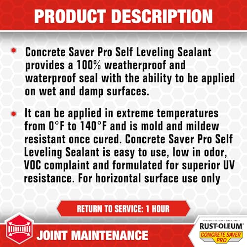 Rust-Oleum Concrete Saver Pro Self Leveling Sealant, 10.1 oz - Image 5