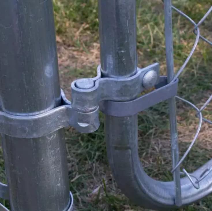 2 Pack Chain Link Fence Frame Gate Post Female Hinge - Image 7