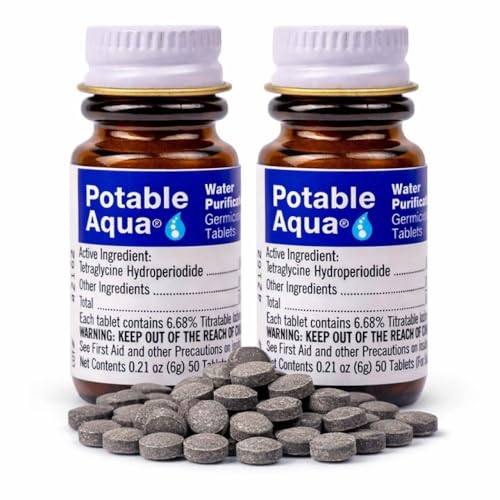 Potable Aqua Water Purification Tablets, Portable | Travel Essentials - Image 2