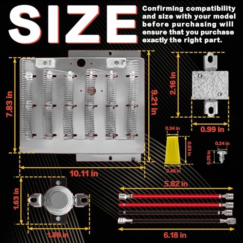 ADE4BRGS171TW01 ADE4BRGS177TW01 Dryer Heating Element Fit - Image 3