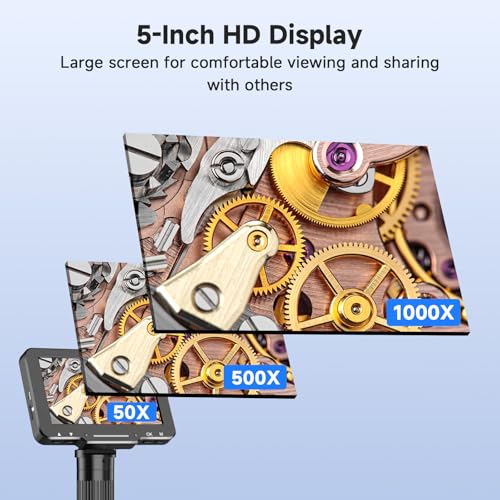 5" LCD Digital Soldering Microscope for PCB Repair with C-Clamp - Image 5