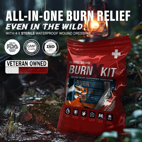 EVERLIT Burn Kit with Sterile Waterproof Wound Dressing | - Image 7