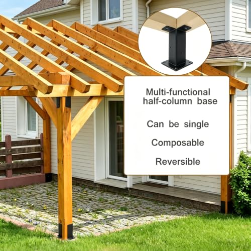 Adjustable Deck Post Anchor Brackets Kit - Fit 1.5x1.5, 2x2 - Image 6