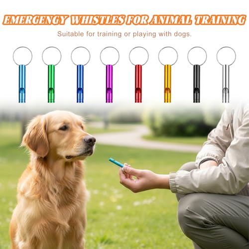 200 Pcs Aluminum Emergency Whistles with Keychains - Image 5