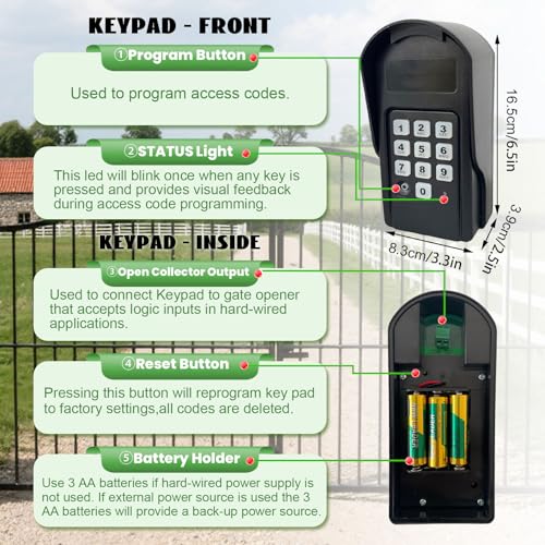 FM137 Wireless Digital Keypad Replacement for Mighty Mule - Image 6