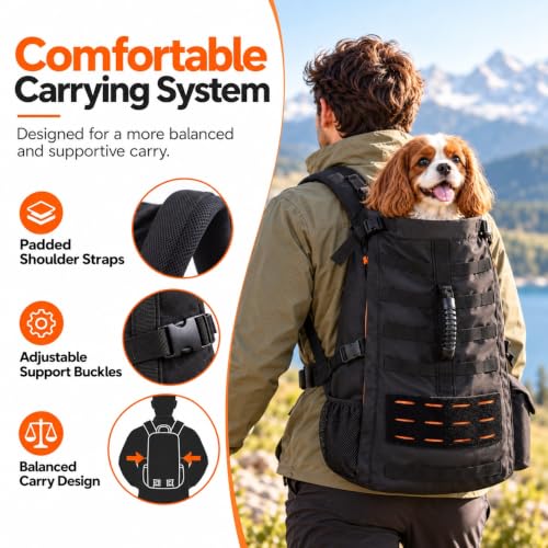 Dog Backpack Carrier for Medium Dogs,Hands-Free Pet | Pet Essentials - Image 6