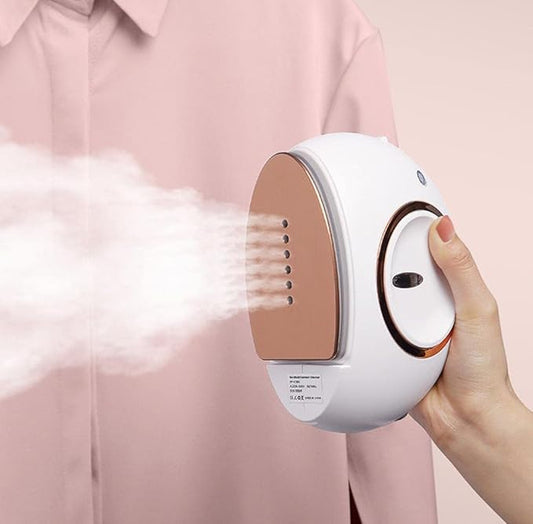 Handheld Steam Iron for Clothes Portable Dry Wet Dual Use Garment Steamer 1000W Ironing Machine for Household Travel Use
