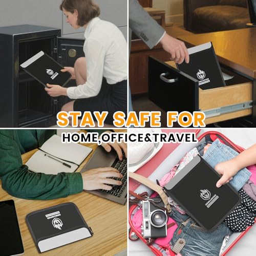 Andyer 4 Pack Fireproof Document Bags (5200℉), Waterproof - Image 8