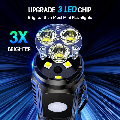 LETMY Rechargeable Mini Flashlights with Magnetic Base, 2 - Image 5