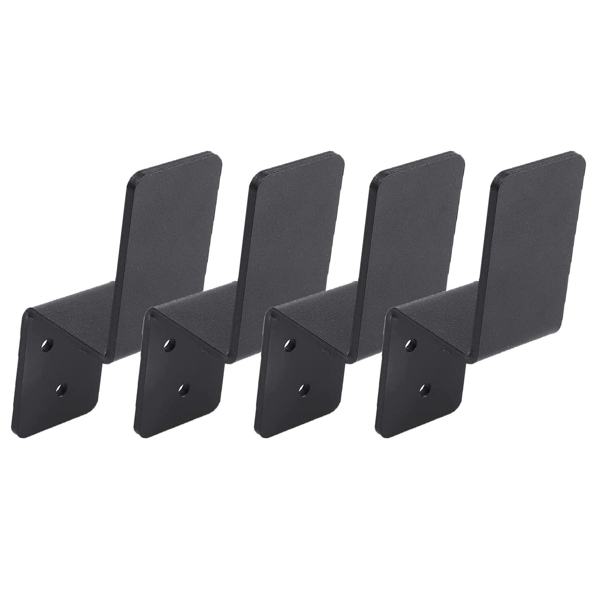 2x4 Door Barricade Brackets Heavy Duty Metal Drop Open Bar - Image 1