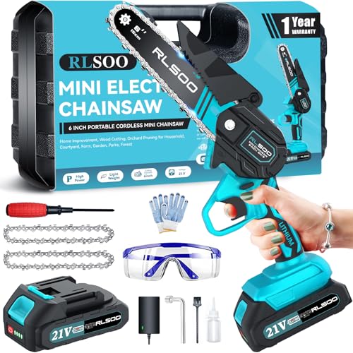 Mini Chainsaw 6 Inch Cordless, Battery Powered Electric - Image 2