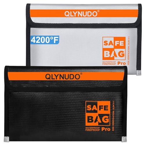 Fireproof Document Bag 2-Pack, Document Bag Fireproof Waterproof - Image 2