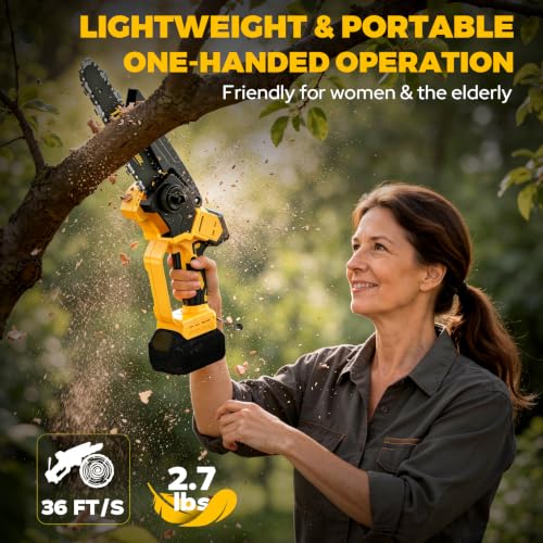 Cordless Mini Chainsaw Compatible with Dewalt 20V MAX - Image 6