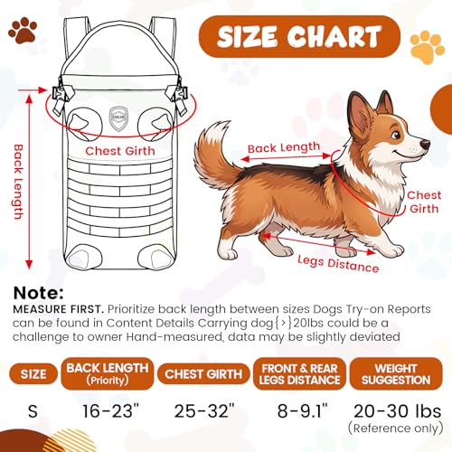 Dog Carrier Tactical Backpack for Medium Large 26-40lbs, Black - Image 3