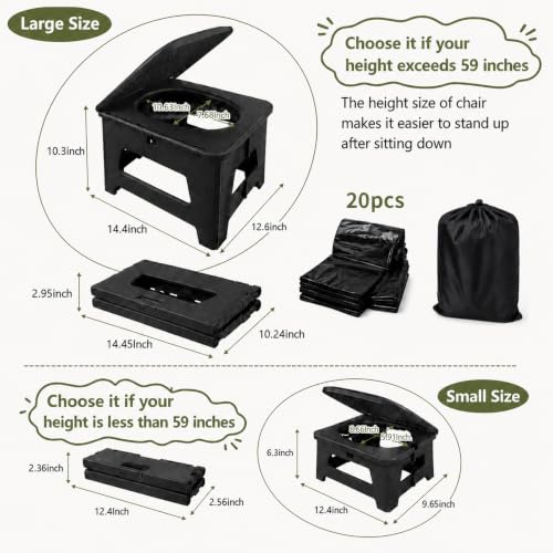 Folding Portable Toilet for Camping, Travel Potty for Teenages - Image 4